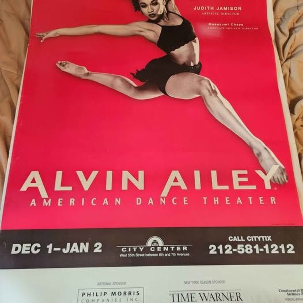 Original 2010 Alvin Ailey American Dance Theater Poster 26x36 Judith Jamison NYC